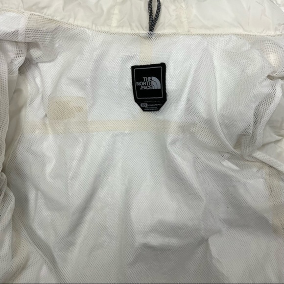 The North Face Womens Hyvent Hooded Jacket White Black Color Block Zip Pockets M - Picture 10 of 12